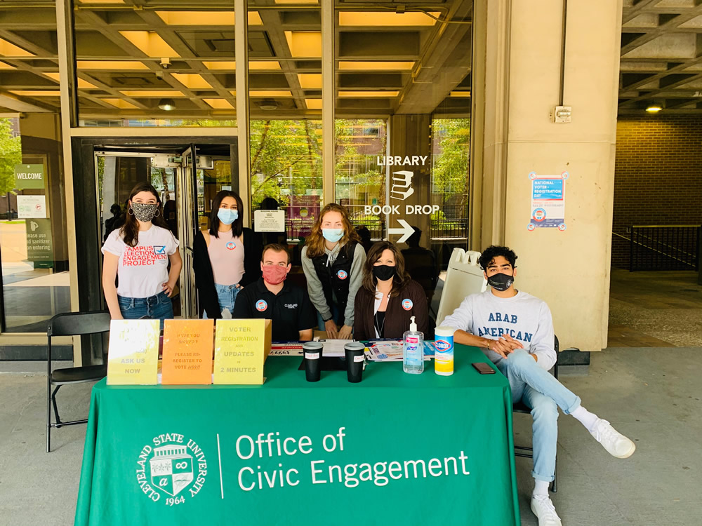 CSU Office of Civic Engagement National Voter Registration Table